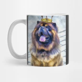 Chow Chow with Crown Mug